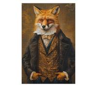 Puzzle 1000pcs(75x50cm) Per Adolescenti Elegant Fox Gentleman Portrait Puzzle Per Adulti Gioco Rompicapo Antistress Regali Di Compleanno E Unici 1000pcs(75x50cm)