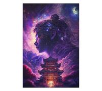 Puzzle 1000pcs(75x50cm) Per Adolescenti Fantasy Asian Temple Night Sky Puzzle Per Adulti Gioco Pratico Per Divertimento in Famiglia Regali Antistress 1000pcs(75x50cm)