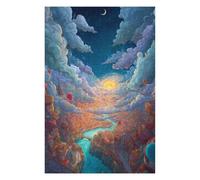 Puzzle 1000pcs(75x50cm) Per Adolescenti Fantasy Cloud Cityscape Puzzle Per Adulti Gioco Pratico Decorazione Perfetta Aiuta Ad Allenare Il Cervello 1000pcs(75x50cm)