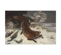 Puzzle 1000pcs(75x50cm) Per Adolescenti Fox in The Snow Puzzle Per Adulti Gioco Pratico Di Assemblaggio Del Modello Ottimo Regalo Per I Giocatori 1000pcs(75x50cm)