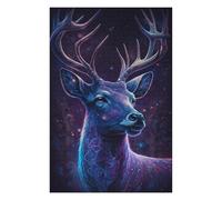 Puzzle 1000pcs(75x50cm) Per Adolescenti Galactic Deer Fantasy Art Puzzle Per Adulti Gioco Pratico Sfida Difficile Regalo Di Compleanno, Regali, 1000pcs(75x50cm)