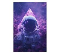 Puzzle 1000pcs(75x50cm) Per Adolescenti Space Explorer Astronaut in Purple Nebula Puzzle Per Adulti Gioco Rompicapo Antistress Regali Di Compleanno E Unici 1000pcs(75x50cm)