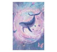 Puzzle 1000pcs(75x50cm) Per Adolescenti Whale And Butterfly Dreamscape Puzzle Per Adulti Giochi Rilassanti Che Migliorano La Memoria, Ideali Come Regali Per Tutta La Famiglia 1000pcs(75x50cm)