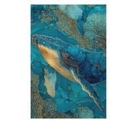 Puzzle 1000pcs(75x50cm) Per Adolescenti Whale Art Print Ocean Decor-7 Puzzle Per Adulti Gioco Rompicapo Antistress Regali Di Compleanno E Unici 1000pcs(75x50cm)