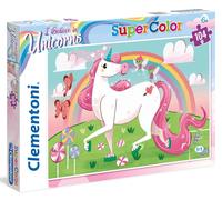 Clementoni - 27109 - Supercolor Unicorn Brilliant - Puzzle for children - 104 p