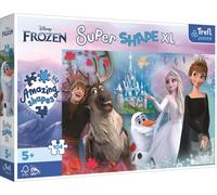 Trefl-104 Super Shape-Forme Pazze, Pezzi Grandi, da Colorare con I Personaggi delle Fiabe Kraina Lodu, dai 5 Anni in su Puzzle, Colore Frozen, È Divertente nel Mondo di Anna Ed Elsa, xl, 50017