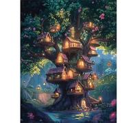 Puzzle 120 Pezzi Adulti Casa sull'albero da favola, Fai da Te puzzle difficili adulti 120 pezzi 25x20cm, Intrattenimento Creativo, Divertimento, Gioco di Abilità per Tutta la Famiglia