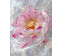 Puzzle 120 Pezzi Adulti Fiore di loto d'oro, Fai da Te puzzle difficili adulti 120 pezzi 25x20cm, Intrattenimento Creativo, Divertimento, Gioco di Abilità per Tutta la Famiglia
