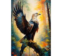 Puzzle 120 pezzi Adulti, Giochi Educativo e Giocattoli Sfida, Puzzles Divertenti per Uomo e Donna, jigsaw puzzle Adulti Regalo, Tema:Boschi Animali Aquile