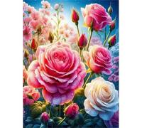 Puzzle 120 Pezzi Adulti Roseto Naturale, Fai da Te puzzle difficili adulti 120 pezzi 25x20cm, Intrattenimento Creativo, Divertimento, Gioco di Abilità per Tutta la Famiglia