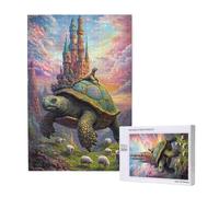 Puzzle 120 Pezzi Animale Puzzle Tartarughe Marine Grandi Dimensioni per Adulti Scatola di Imballaggio e Immagini di Riferimento,Giochi Rilassamento e Intelligence,Come Regalo per Amici e Amanti M-1168