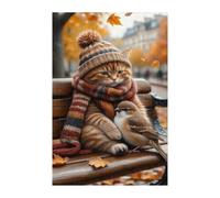 Puzzle 120 Pezzi, Animali Gatti Uccelli Puzzles, Puzzle Impossibile Gioco Logici Sfida Difficile Puzzles 120 Pezzi per Adulti
