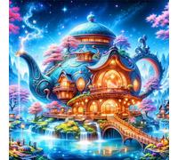 Puzzle 120 Pezzi Architettura della teiera, Impossible puzzle Per Adulti 120 pezzi, DIY Puzzles Colorato 45x45cm, Rompicapo adulti E Ragazzi, Gioco Giocattolo per la Famiglia