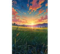 Puzzle 120 Pezzi Campo Grano All'Alba Gioco Educativo Sfida Impossibile Divertente Adatto Come Decorazione da Parete e Regalo Puzzle Classici 120 Pezzi 25 x 20 cm