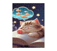 Puzzle 120 Pezzi Carino Animale Gatto 25x20 cm Puzzles Classici Difficili Impossibili Puzzle Adulti 120 Pezzi per Gioco Familiare Decorazione per la Casa