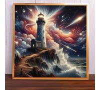 Puzzle 120 Pezzi Faro della Nebulosa, Impossible puzzle Per Adulti 120 pezzi, DIY Puzzles Colorato 45x45cm, Rompicapo adulti E Ragazzi, Gioco Giocattolo per la Famiglia