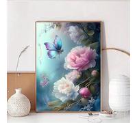 Puzzle 120 pezzi, Fiori Farfalle Puzzle Classici per Adulti, Giocattoli di Gioco Impegnativi, puzzle Impossibile, Puzzles per Gioco Familiare, Regalo per Amore e Amico 25 x 20 cm