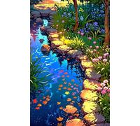 Puzzle 120 Pezzi Fiume Fiori Puzzles per Adulti Impossibile Difficile Impegnativo Puzzle 120 Pezzi Classici 25 x 20 cm