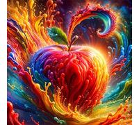 Puzzle 120 Pezzi,Frutta ad acquerello puzzle per adulti Giochi Educativi,Puzzles Artistico Adatto a Tutta la Famiglia(20 x 20 cm)