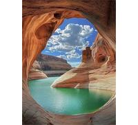 Puzzle 120 Pezzi Grotta Fiumi, Intrattenimento Creativo, Puzzle Classico per Adulti Gioco Educativo Regalo per Uomini Donne e Anziani 25 x 20 cm