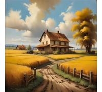 Puzzle 120 Pezzi Paesaggio rurale, puzzle per Adulti 120 pezzi 45x45cm, Puzzles Giochi Rilassamento e Intelligence, puzzles Classici per Gioco Familiare, Festa Aziendale, Regalo Natale