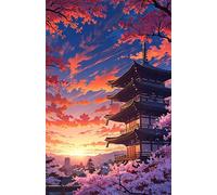 Puzzle 120 Pezzi Panorama Torre Dell'Alba Gioco Educativo Sfida Impossibile Divertente Adatto Come Decorazione da Parete e Regalo Puzzle Classici 120 Pezzi 25 x 20 cm