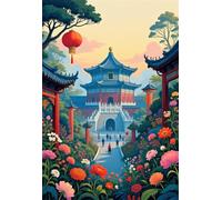 Puzzle 120 pezzi per Adulti Architettura storica, 29.7x21cm Puzzle Impossibile e Difficili, Puzzles Decorativo per Soggiorno e Camera, Idea Regalo per Amanti dei Puzzle
