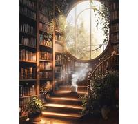 Puzzle 120 Pezzi per Adulti e Ragazzi, puzzle Classico 120 pezzi Fai Da Te Impianto bibliotecario, Intrattenimento Creativo Puzzles Difficili, Idea Regalo Uomo e Donna 25x20cm