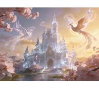 Puzzle 120 pezzi per Adulti Fiori Castello della Fenice, 29.7x21cm Puzzle Impossibile e Difficili, Puzzles Decorativo per Soggiorno e Camera, Idea Regalo per Amanti dei Puzzle