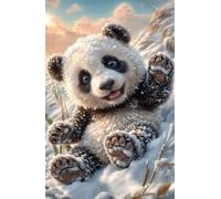 Puzzle 120 Pezzi per Adulti Panda Nevi, Hobby Rilassante Senza Schermi, Idea Regalo di Classe per Lei o Lui (25x20 cm)