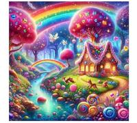 Puzzle 120 Pezzi per Adulti, puzzle 120 pezzi Impegnativo e Difficile, Perfetto per Appassionati di Puzzles Esperti, Idea Regalo Uomo e Donna, Tema:Fiume mondo delle fiabe