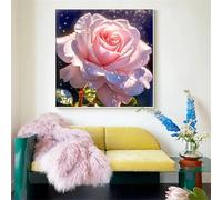 Puzzle 120 Pezzi per Adulti, puzzle 120 pezzi Impegnativo e Difficile, Perfetto per Appassionati di Puzzles Esperti, Idea Regalo Uomo e Donna, Tema:Rose rosa goccia di rugiada
