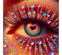 Puzzle 120 Pezzi per Adulti, puzzle adulti 120 pezzi, Puzzles Impegnativo e Difficile, Perfetto per Appassionati di Puzzles Esperti, Idea Regalo per Lei o Lui(Ciglia Cuore Occhi)