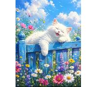 Puzzle 120 pezzi per Adulti Recinzione gatti Daisy, 29.7x21cm Puzzle Impossibile e Difficili, Puzzles Decorativo per Soggiorno e Camera, Idea Regalo per Amanti dei Puzzle