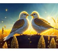 Puzzle 120 pezzi per Adulti Uccelli del tramonto, 29.7x21cm Puzzle Impossibile e Difficili, Puzzles Decorativo per Soggiorno e Camera, Idea Regalo per Amanti dei Puzzle