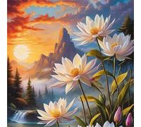 Puzzle 120 Pezzi Picco della montagna dell'alba, 45x45cm puzzle Adulti 120 Pezzi, Puzzles Impossibili Fai Da Te, Intrattenimento Creativo, Divertimento, Multicolore
