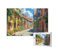 Puzzle 120 Pezzi Primavera Puzzle Strada Grandi Dimensioni per Adulti Con Scatola di Imballaggio e Immagini di Riferimento, Giochi Rilassamento e Intelligence, Come Regalo per Amici e Amanti M-736
