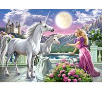 Puzzle 120 pezzi - principessa e i suoi unicorni