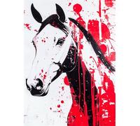 Puzzle 120 Pezzi, Puzzle Cavallo Jigsaw Adulti DIY Classici legno Gioco, Animale Jigsaw Giochi Rilassamento e Intelligence, Idea Regalo per Lei o Lui, Consigliato a Partire dai 14 Anni 29.7x21cm g-883