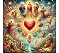 Puzzle 120 Pezzi,Religione angelica puzzle per adulti Giochi Educativi,Puzzles Artistico Adatto a Tutta la Famiglia(20 x 20 cm)