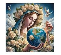 Puzzle 120 Pezzi Rosa Femmina Terra, Impossible puzzle Per Adulti 120 pezzi, DIY Puzzles Colorato 45x45cm, Rompicapo adulti E Ragazzi, Gioco Giocattolo per la Famiglia