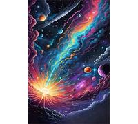 Puzzle 120 Pezzi Spazio Sogni, Puzzle Impossibili Gioco Educativo Sviluppa Pazienza e Destrezza, Lettere sul Retro Facile Montaggio, Regalo per Uomini Donne e Anziani 25 x 20 cm