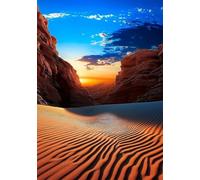 Puzzle 120 Pezzi Tramonto Nel Deserto Puzzle Classici, Giochi Rilassamento e Intelligence, Puzzles Impossible, Idea Regalo Uomo e Donna