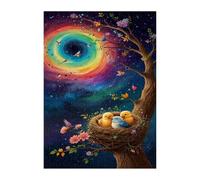 Puzzle 120 Pezzi, Uccelli Cielo Stellato Puzzles, Puzzle Impossibile Gioco Logici Sfida Difficile Puzzles 120 Pezzi per Adulti