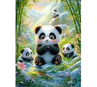 Puzzle 1200 Pezzi,75x50 cm puzzles per adulti,Panda nel paesaggio invernale DIY Puzzle Arte,Educativi Stimolanti Puzzles Decorazioni per la Casa