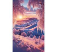 Puzzle 1200 Pezzi Alba Invernale Gioco Educativo Sfida Impossibile Divertente Adatto Come Decorazione da Parete e Regalo Puzzle Classici 1200 Pezzi 75 x 50 cm