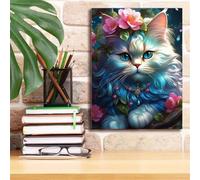 Puzzle 1200 pezzi, Animale Gatto Fiore Puzzle Classici per Adulti, Giocattoli di Gioco Impegnativi, puzzle Impossibile, Puzzles per Gioco Familiare, Regalo per Amore e Amico 75 x 50 cm
