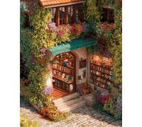 Puzzle 1200 Pezzi Arte Libreria pittoresca, 75x50cm Fai Da Te Puzzle Impossibili 1200 Pezzi per Adulti, Alta Qualità di Stampa, Poster Incluso, Sfida Creativa Regalo per Amore e Amico Sunshine