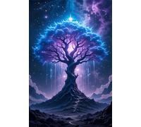 Puzzle 1200 Pezzi Cielo Stellato Albero della Vita, Gioco Educativo, Sviluppa Concentrazione, Puzzle Impossible, Puzzle per Adulti 1200 Pezzi 75x50 cm
