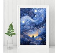 Puzzle 1200 pezzi, Cielo Stellato Blu Puzzle Classici per Adulti, Giocattoli di Gioco Impegnativi, puzzle Impossibile, Puzzles per Gioco Familiare, Regalo per Amore e Amico 75 x 50 cm